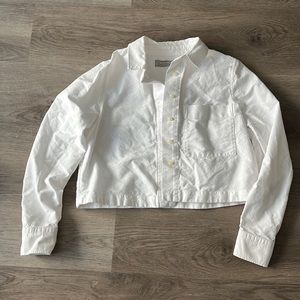 Everlane Organic Cotton Cropped Oxford Shirt